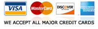 all major credit cards accepted for auto repair